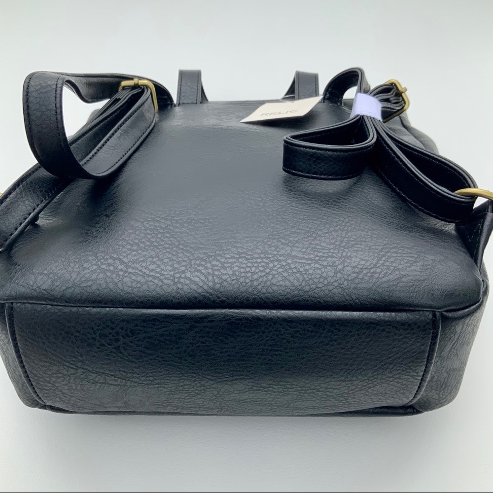 NWT RELIC by FOSSIL leather Brianna black backpack - Picture 3 of 14